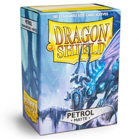 Arcane Tinmen Dragon Shield Deck Protective Sleeves for Gaming Cards, Standard Size (100 Sleeves) Petrol