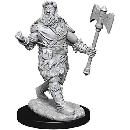 WIZkids WZK90224 D&D Nolzurs Marvelous Unpainted Human Barbarian Male W14 Miniature