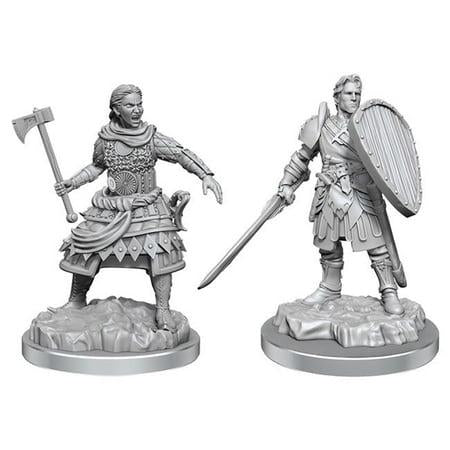 Wizkids WZK90639 Dungeons & Dragons Nolzurs Marvelous Human Fighters W21 Miniatures