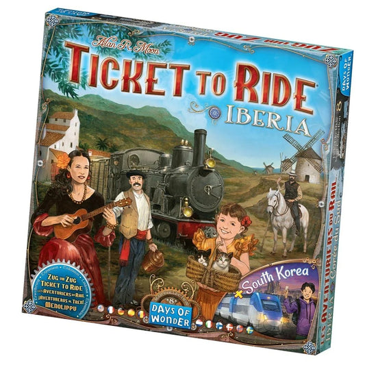 Days of Wonder Ticket to Ride Iberia + South Korea Game Expansion