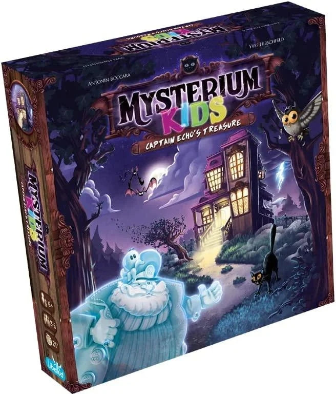 Mysterium Kids: Captain Echo ' S Treasure Board Game | Mystery Game | Cooperative Game | Fun Family Game for Kids and Adults | Ages 6+ | 2-6 Players | Average Playtime 21 Minutes | Made by Libellud