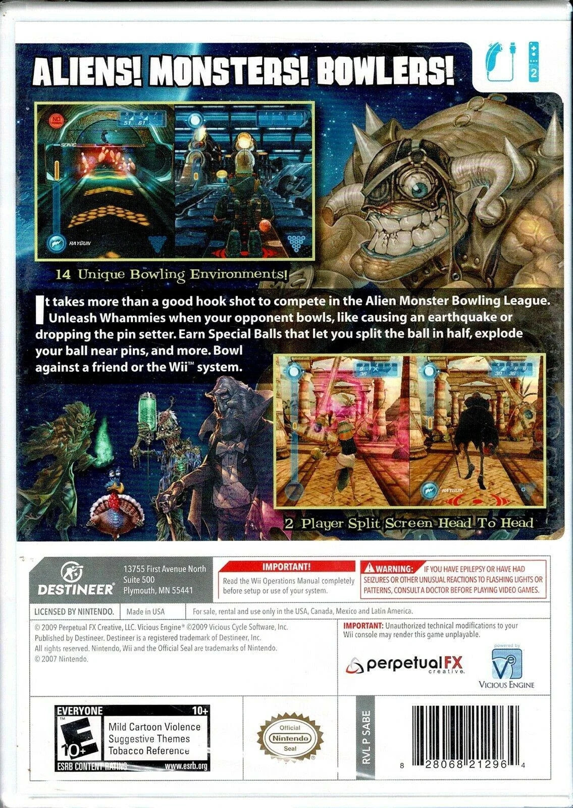 Alien-Monster Bowling League (WII)