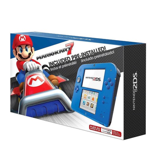 Nintendo 2DS with Mario Kart 7 Game Electric Blue