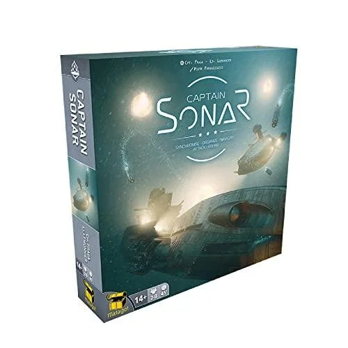 Captain Sonar Board Game (Base Game) | Submarine Strategy Game | Cooperative Team-Based Game for Adults and Teens | Ages 14+ | 2-8 Players | Average Playtime 45-60 minutes | Made by Matagot