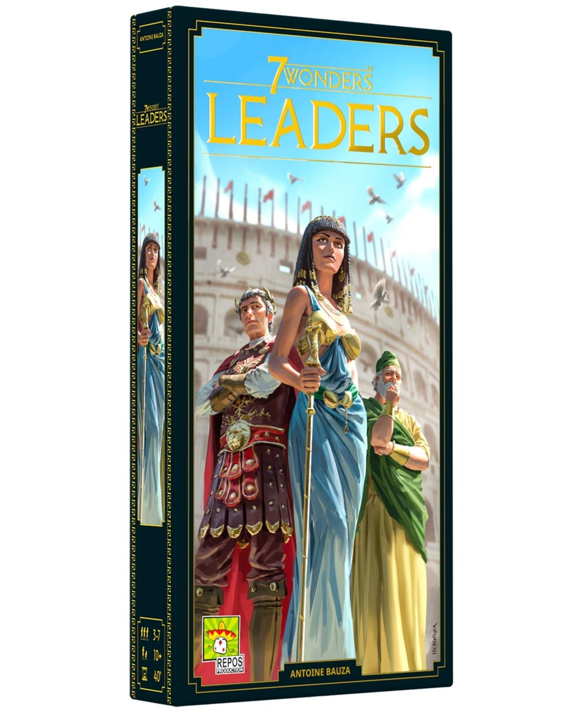 Repos Production 7 Wonders Leaders Expansion New Edition Set