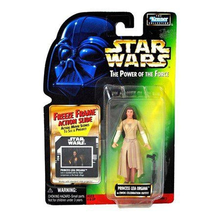 Star Wars Power of The Force Freeze Frame 3 3/4" Princess Leia Organa in Ewok Celebration Outfit Action Figure