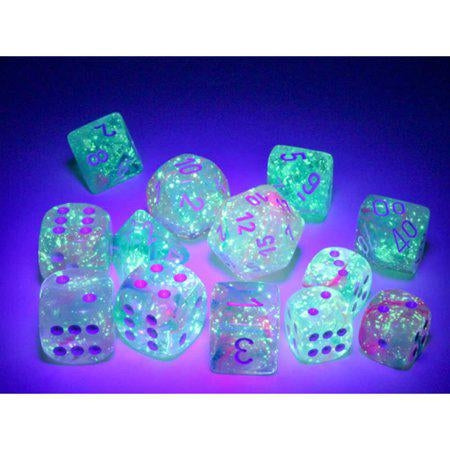 Chessex Nebula Wisteria/White Polyhedral 7-Die Set