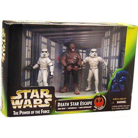 Star Wars Power of The Force POTF2 Deluxe Death Star Escape Action Figure Set
