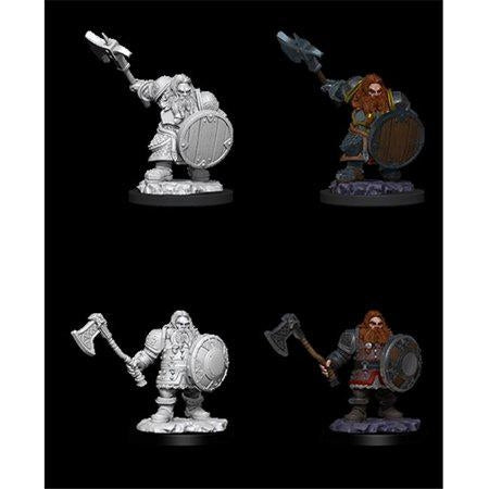 NECA D&D Nolzurs Marvelous Upainted Miniatures: Wave 11: Male Dwarf Fighter