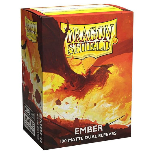ATM15054 Dragon Shield Dual Matte Standard Sleeves Ember