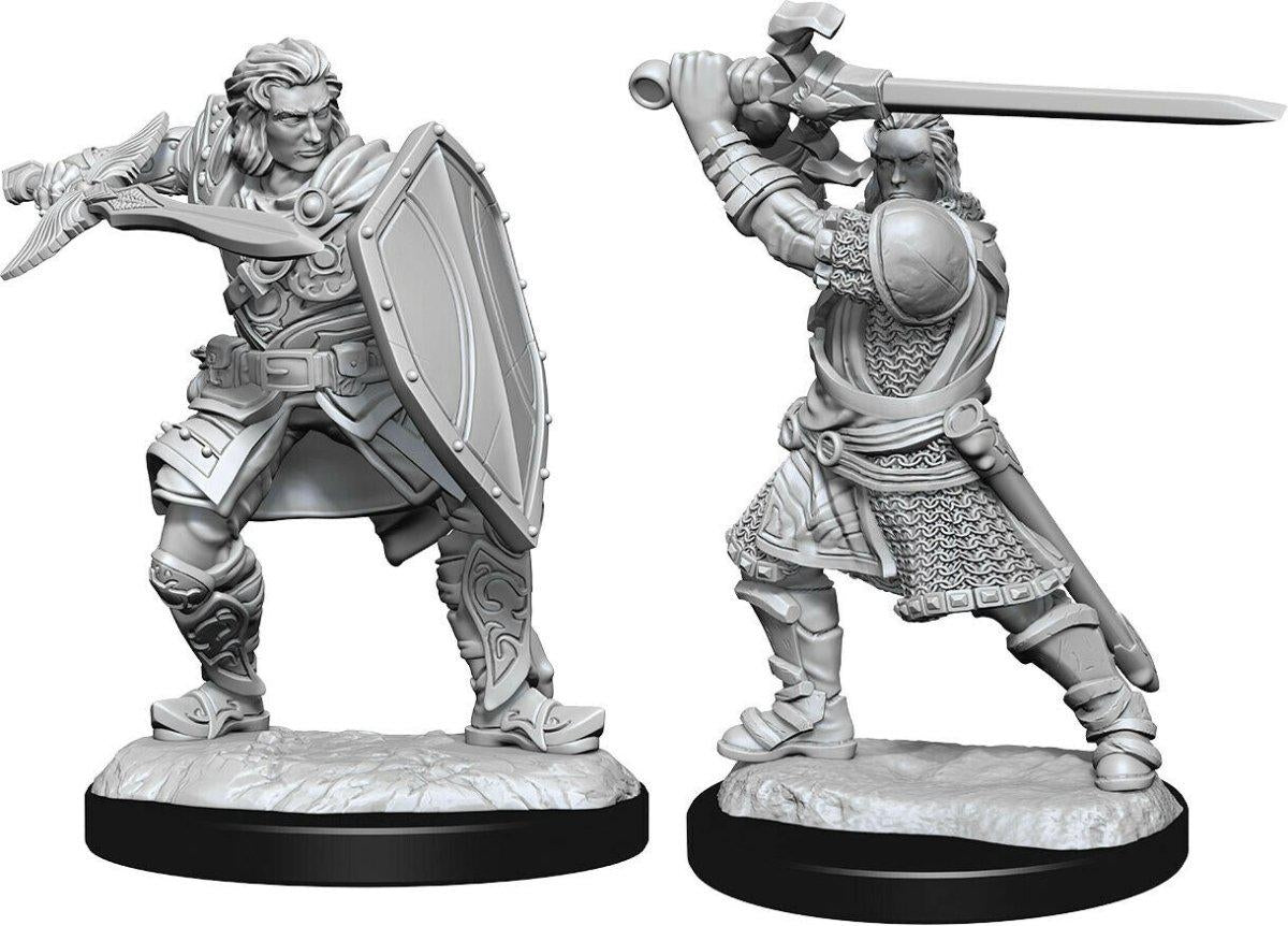 Wizkids WZK90220 D&D Nolzurs Marvelous Unpainted Human Paladin Male W14 Miniature