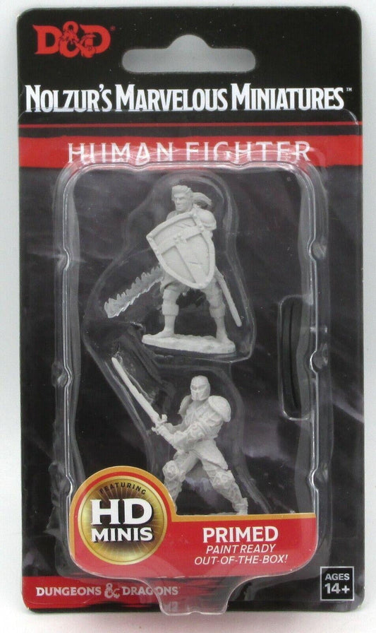 WizKids WZK73673 Dungeons & Dragons Nolzurs Marvelous Male Human Fighter W8 Miniatures