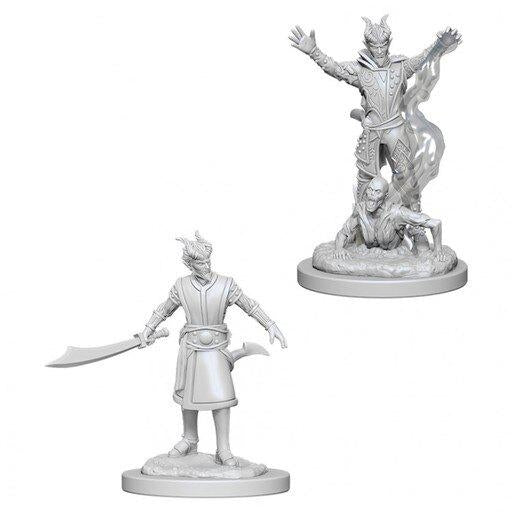 NECA D&D Nolzurs Marvelous Unpainted Miniatures: Wave 6: Tiefling Male Warlock