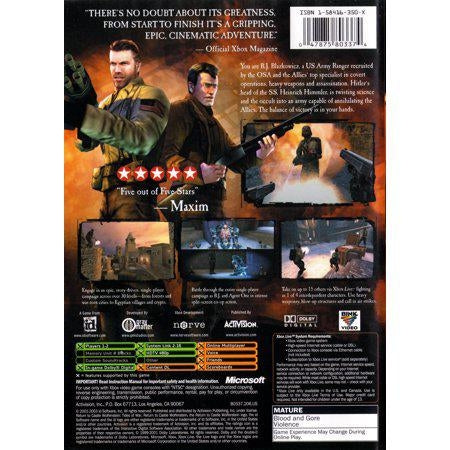 Return to Castle Wolfenstein: Tides of War - Microsoft Xbox