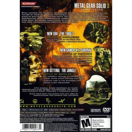 Metal Gear Solid 3: Snake Eater PS2