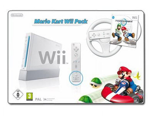Nintendo White Wii Console - Mario Kart CIB