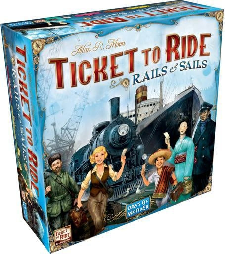 Ticket to Ride Rails & Sails | Board Game for Adults and Family | Train Game | Ages 10+ | For 2 to 5 Players | Average Playtime 60-120 Minutes | Made by Days of Wonder