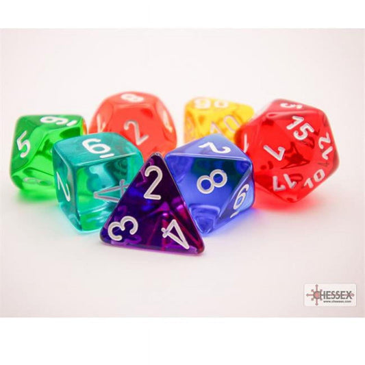 Manufacturing CHX23099 Translucent Prism GM & Beginner Player Dice Set
