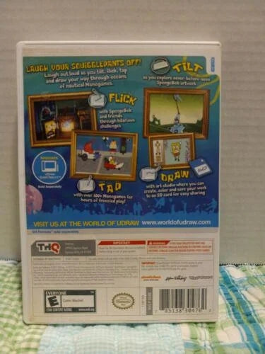 THQ Udraw Spongebob Squigglepants (Nintendo Wii)