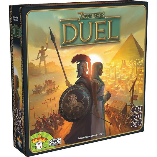 7 Wonders Duel Board Game (Base Game) | Board Game for 2 Players | Strategy Board Game | Civilization Board Game | Fun Board Game | Board Game for Couples | Ages 10 and Up | Made by Repos Production