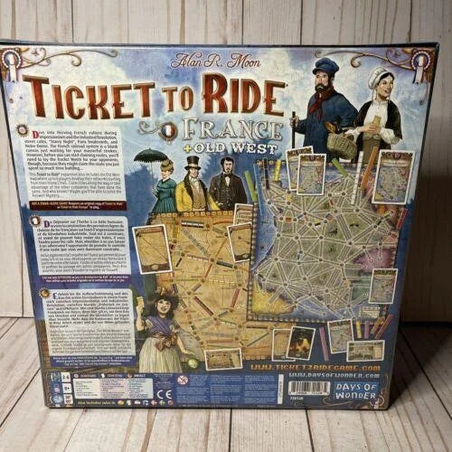 Ticket to Ride: France/Old West Map 6 Board Game