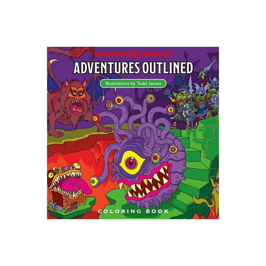 Dungeons & Dragons Adventures Outlined Coloring Book by Wizards RPG Team
