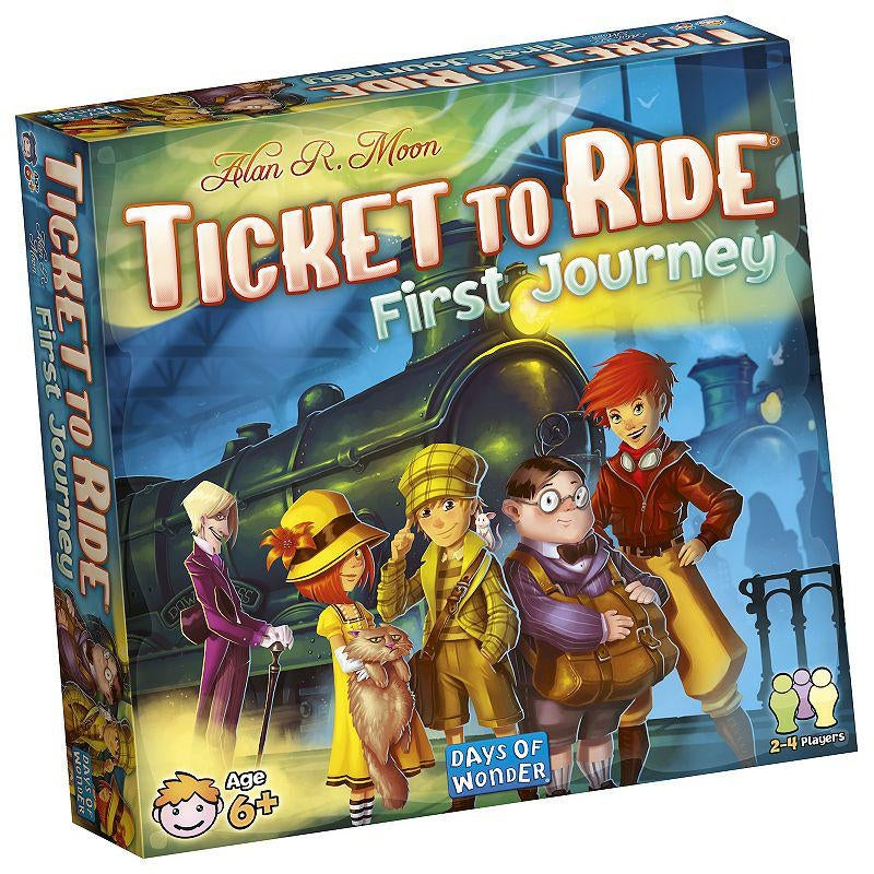 Ticket to Ride First Journey Board Game | Strategy | Train Adventure | Fun Family Game for Kids and Adults | Ages 6+ | 2-4 Players | Average Playtime 15-30 Minutes | Made by Days of Wonder