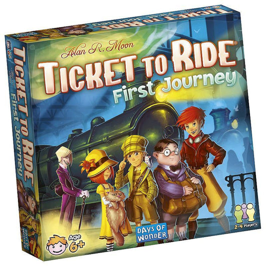 Ticket to Ride First Journey Board Game | Strategy | Train Adventure | Fun Family Game for Kids and Adults | Ages 6+ | 2-4 Players | Average Playtime 15-30 Minutes | Made by Days of Wonder