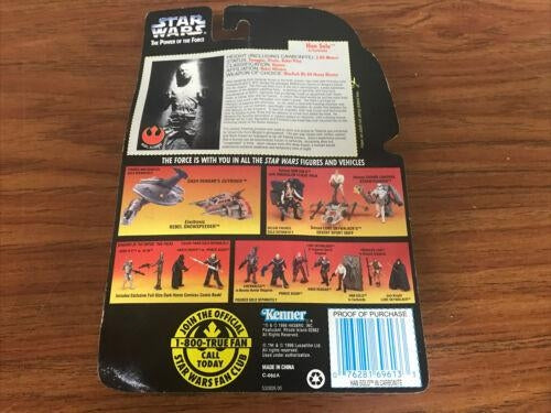 Star Wars Power of The Force POTF2 Han Solo in Carbonite Block Action Figure