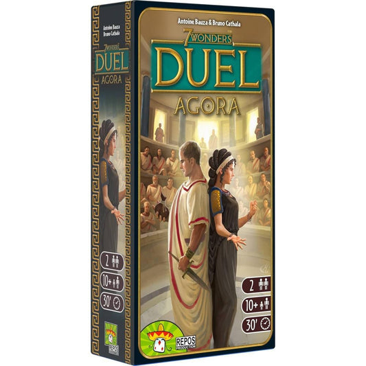 7 Wonders Duel Agora Board Game Expansion | Board Game for 2 Players | Strategy Board Game | Civilization Board Game | Board Game for Couples | Ages 10 and Up | Made by Repos Production (B08PQ17FG1)