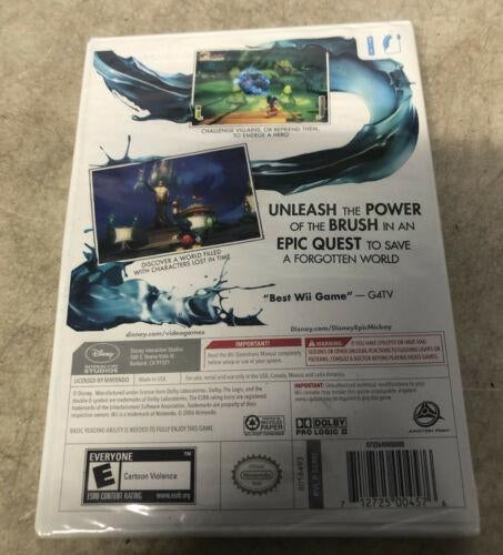 Epic Mickey Interactive Wii Edition)
