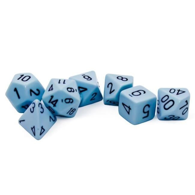 Chessex Dice  Opaque Pastel  Blue & Black